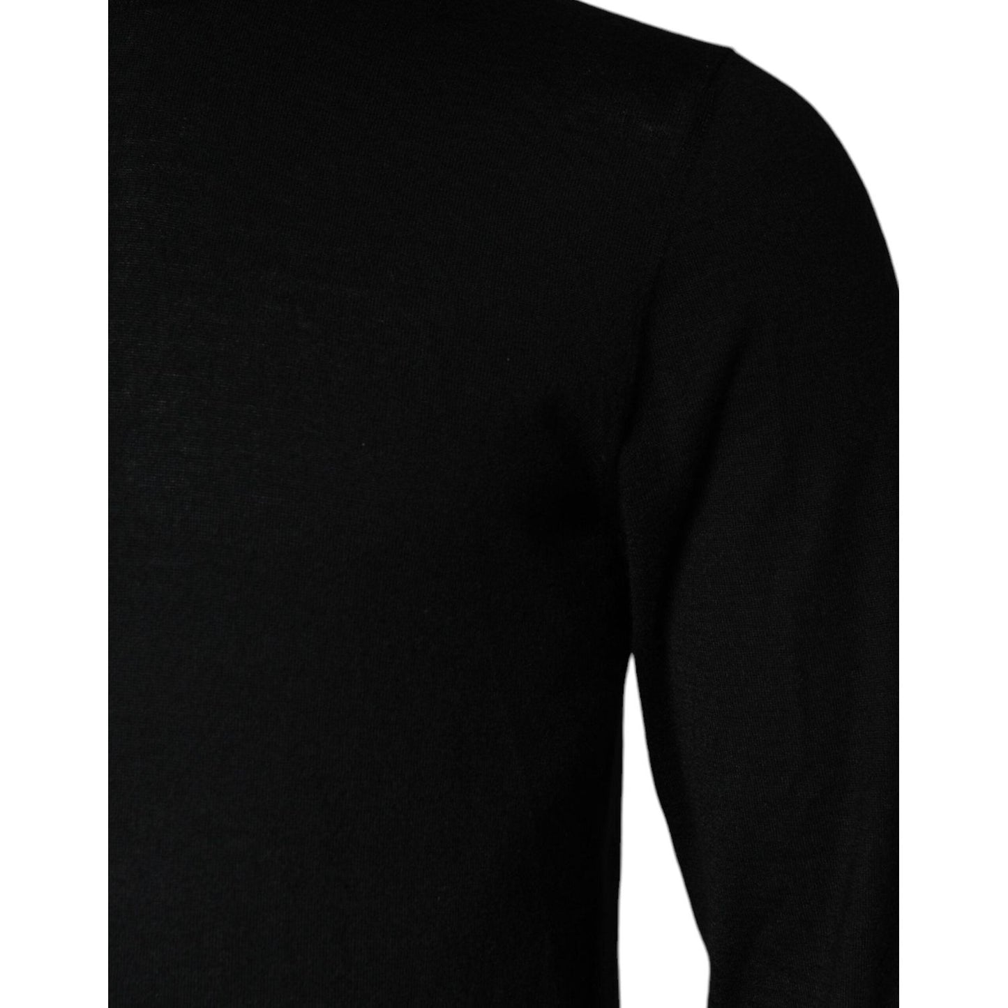 Dolce & Gabbana Black LongSleeve Turtleneck Pullover Sweater Dolce & Gabbana Black