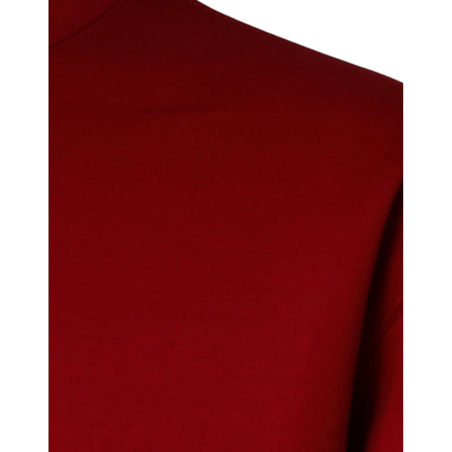 Dolce & Gabbana Maroon DG Logo Cotton Sweatshirt Sweater Dolce & Gabbana Dark Red