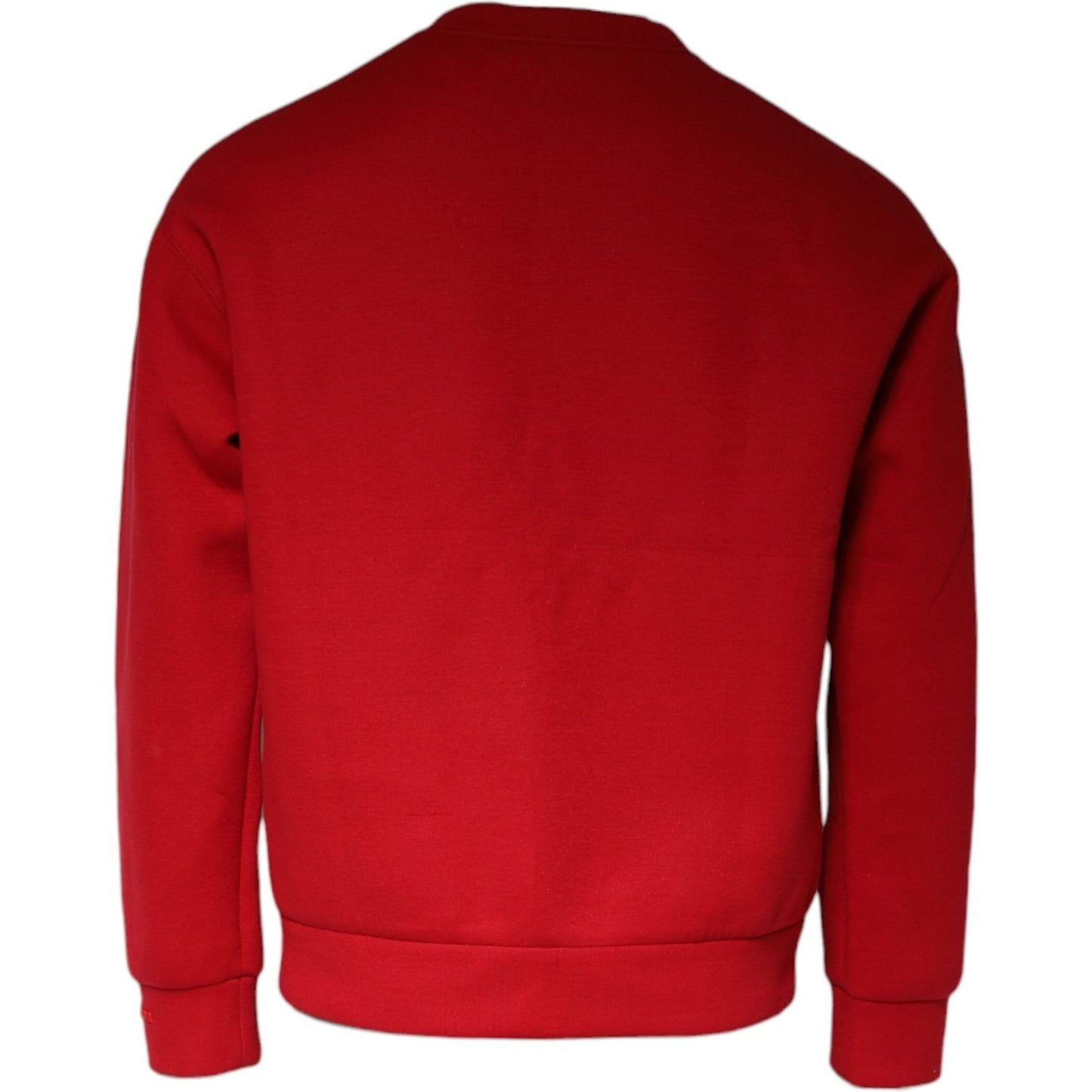 Dolce & Gabbana Maroon DG Logo Cotton Sweatshirt Sweater Dolce & Gabbana Dark Red