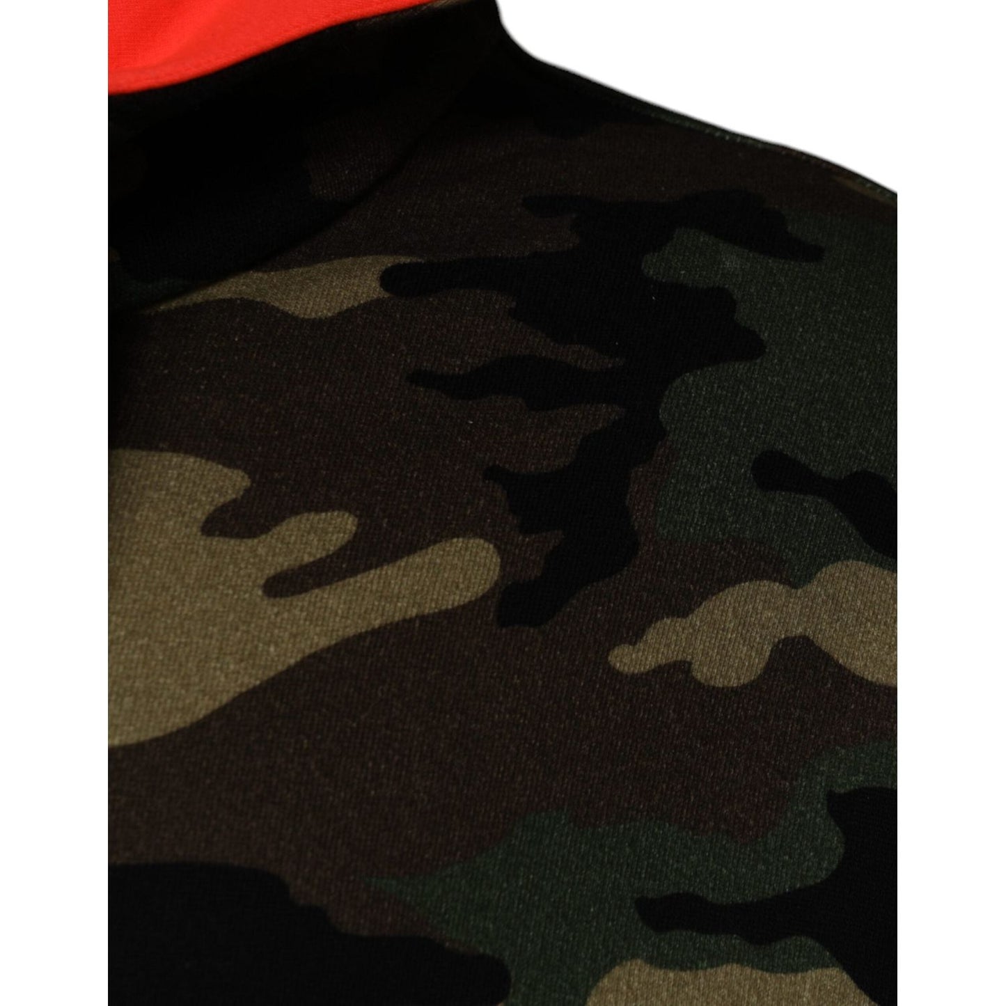 Dolce & Gabbana Multicolor Camouflage Hooded Men Sweatshirt Sweater Dolce & Gabbana Black