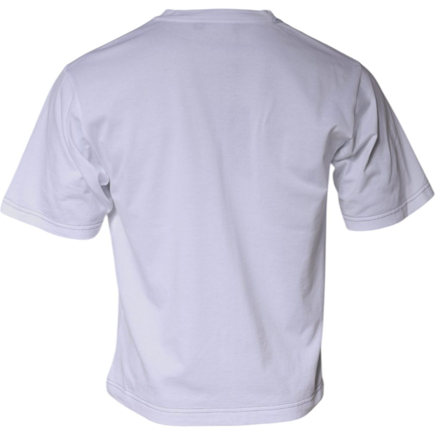 Dolce & Gabbana White DG Logo Cotton Shorts Sleeves T-shirt Dolce & Gabbana Thistle