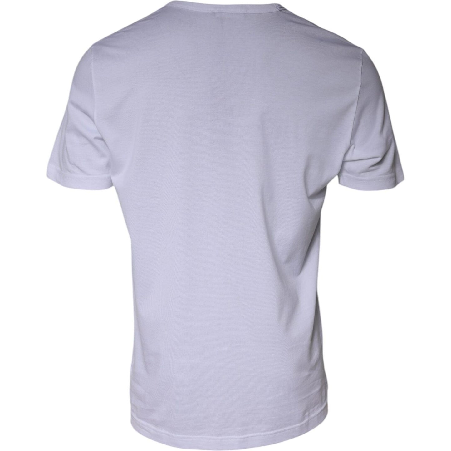 Dolce & Gabbana White Paradiso Cotton Shorts Sleeves T-shirt Dolce & Gabbana Gray