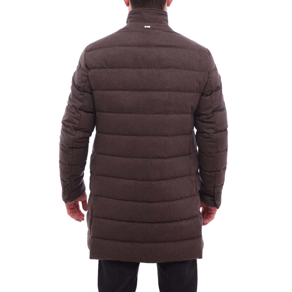 Herno Brown Wool Jacket Herno Dark Slate Gray
