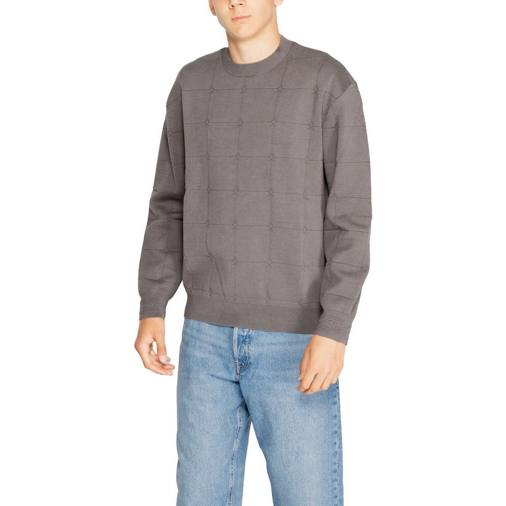 Armani Exchange Gray Cotton T-Shirt Armani Exchange Light Slate Gray