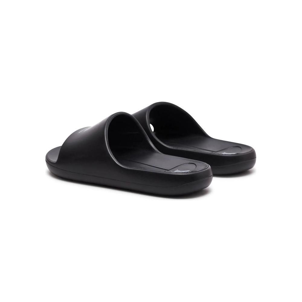 Armani Exchange Black And White Polyethylene Sandal Armani Exchange Black