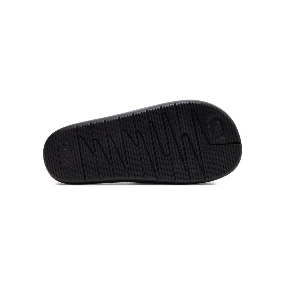 Armani Exchange Black And White Polyethylene Sandal Armani Exchange Black
