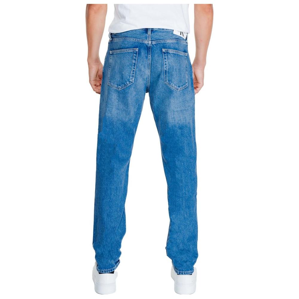 Calvin Klein Jeans Light Blue Cotton Jeans & Pant Calvin Klein Jeans Steel Blue