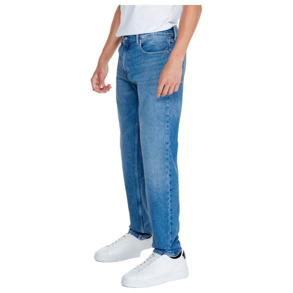 Calvin Klein Jeans Light Blue Cotton Jeans & Pant Calvin Klein Jeans Steel Blue
