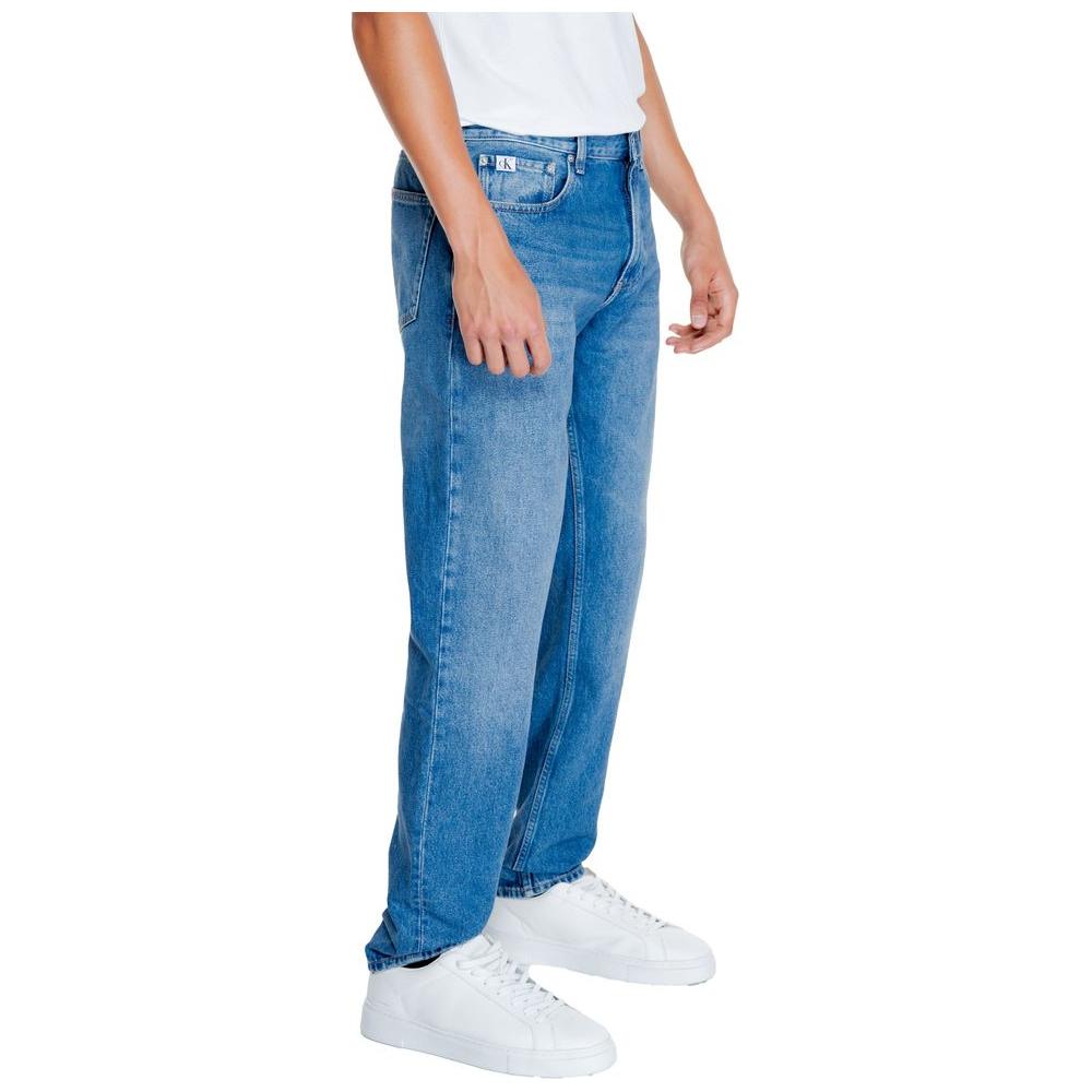 Calvin Klein Jeans Light Blue Cotton Jeans & Pant Calvin Klein Jeans Steel Blue
