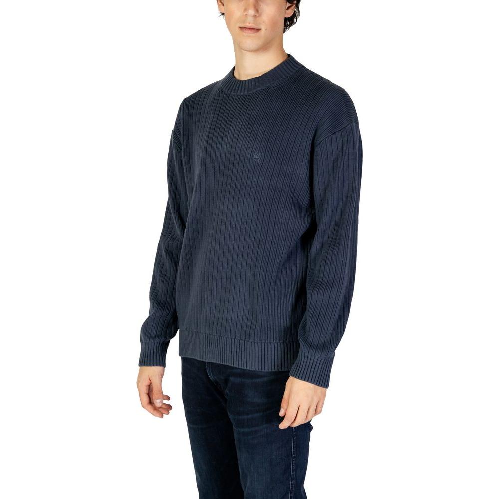 Calvin Klein Jeans Blue Cotton Sweater Calvin Klein Jeans Dark Slate Gray