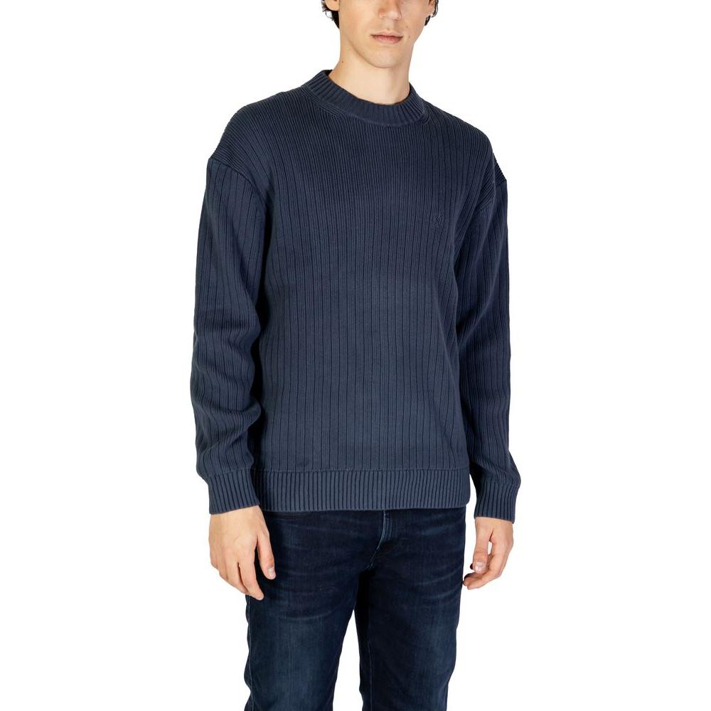 Calvin Klein Jeans Blue Cotton Sweater Calvin Klein Jeans Dark Slate Gray