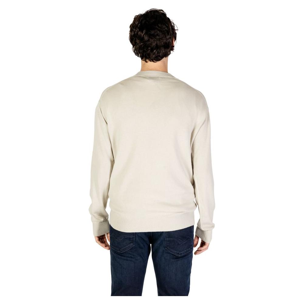 Calvin Klein Jeans Beige Organic Cotton Sweater Calvin Klein Jeans Black