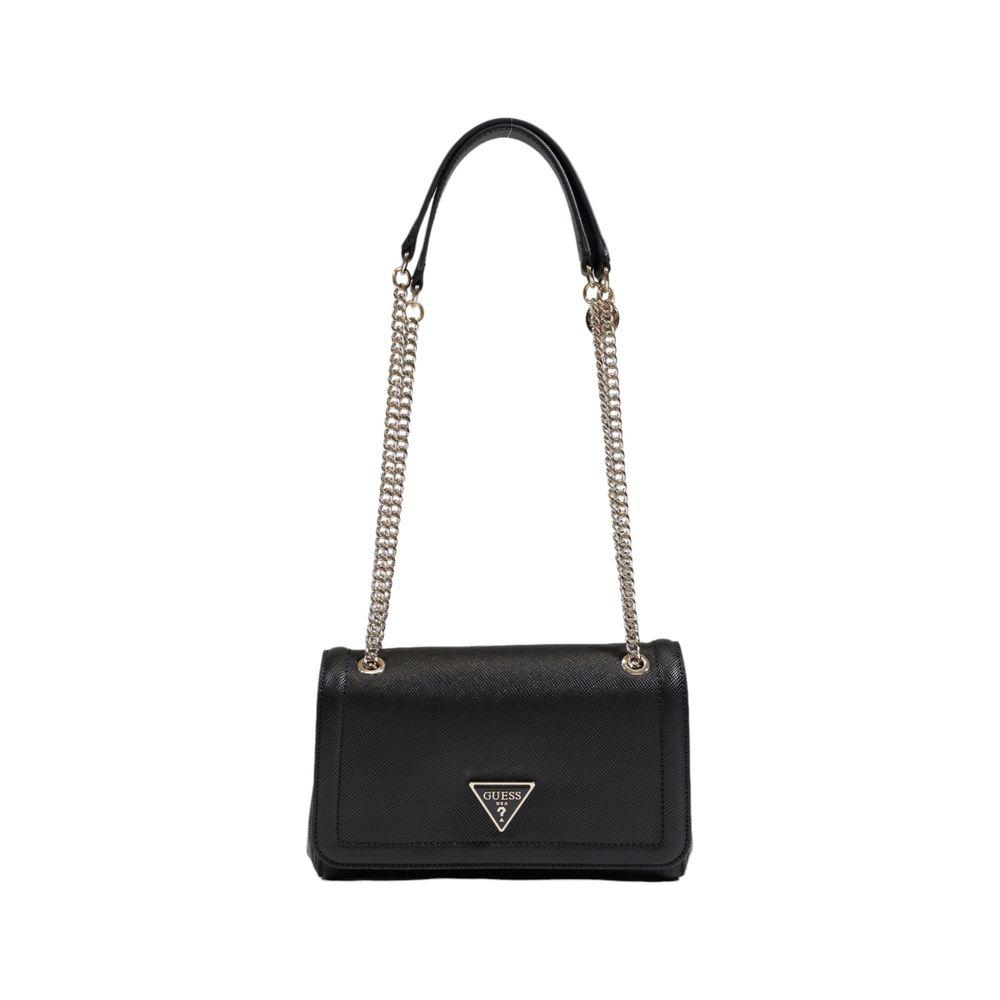 Guess Black Polyethylene Handbag Guess Dark Slate Gray