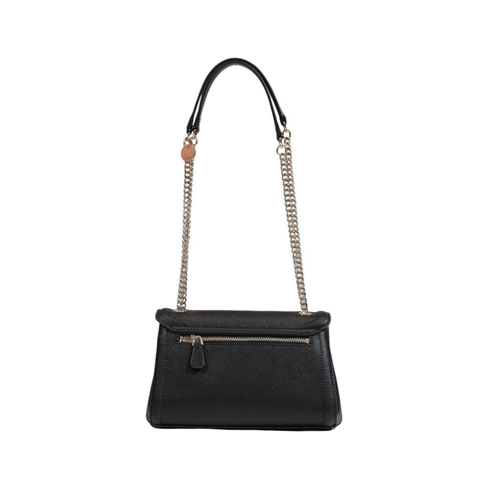 Guess Black Polyethylene Handbag Guess Dark Slate Gray
