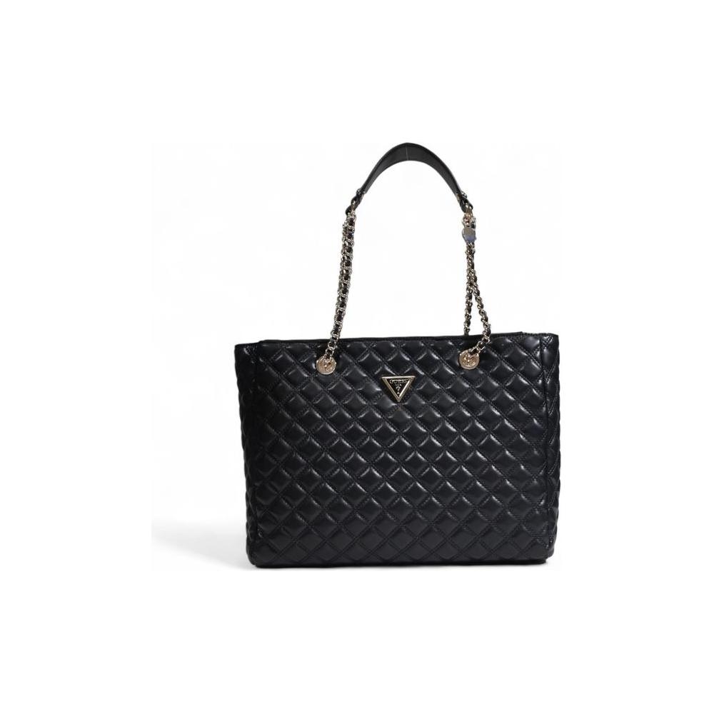 Guess Black Polyethylene Handbag Guess Dark Slate Gray