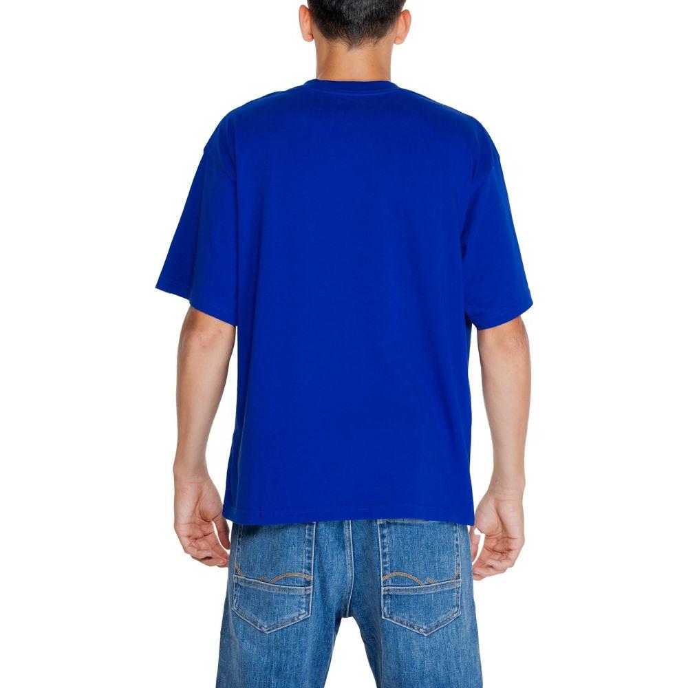 Replay Blue Cotton T-Shirt Replay Midnight Blue