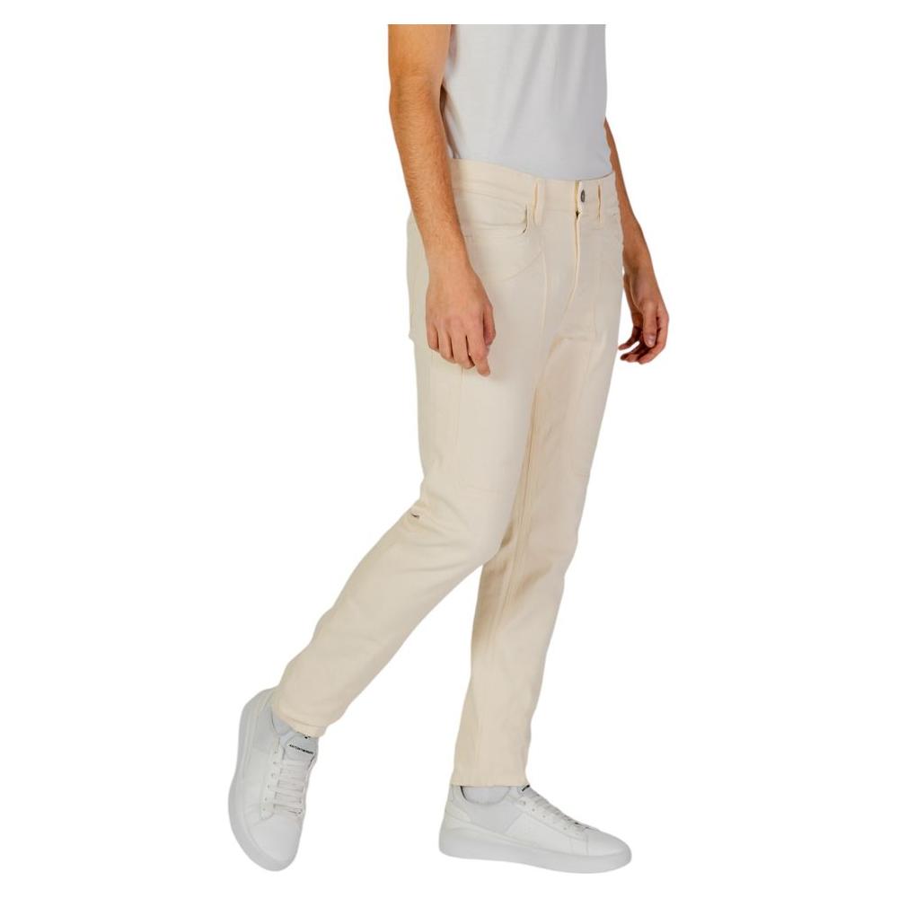 Jeckerson Cream Cotton Jeans & Pant Jeckerson Gray