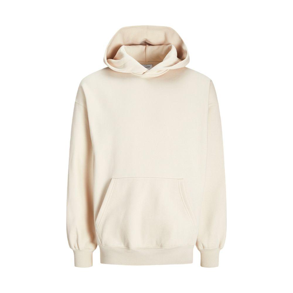Jack Jones Beige Cotton Sweater Jack Jones Antique White