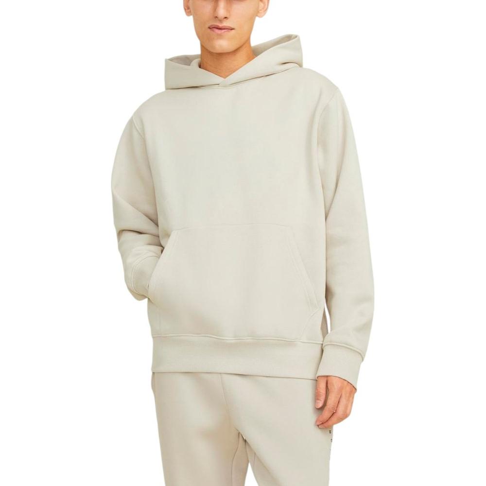 Jack Jones Beige Cotton Sweater Jack Jones Light Gray