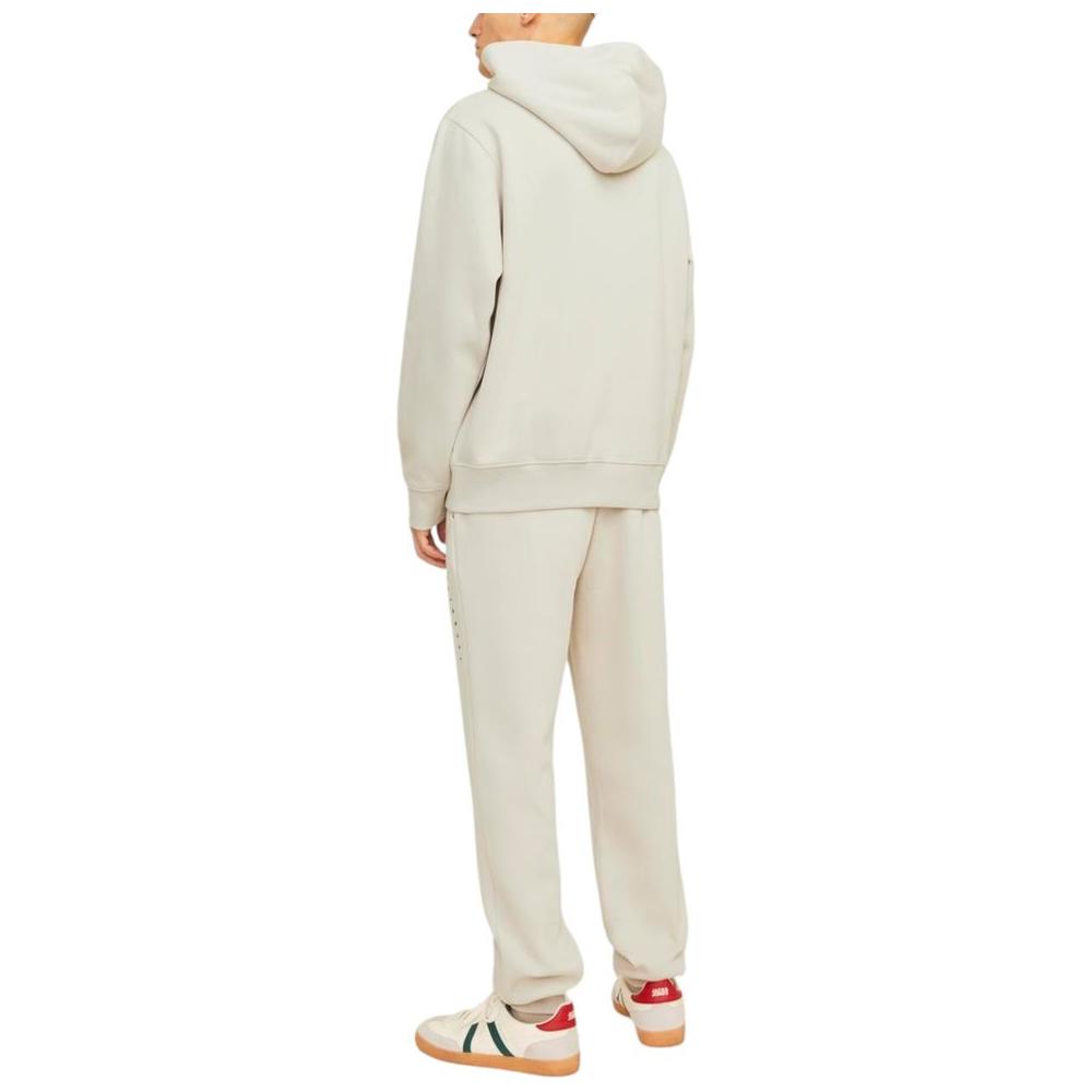 Jack Jones Beige Cotton Sweater Jack Jones Light Gray