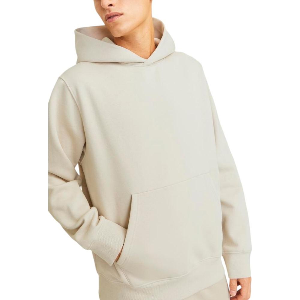 Jack Jones Beige Cotton Sweater Jack Jones Light Gray