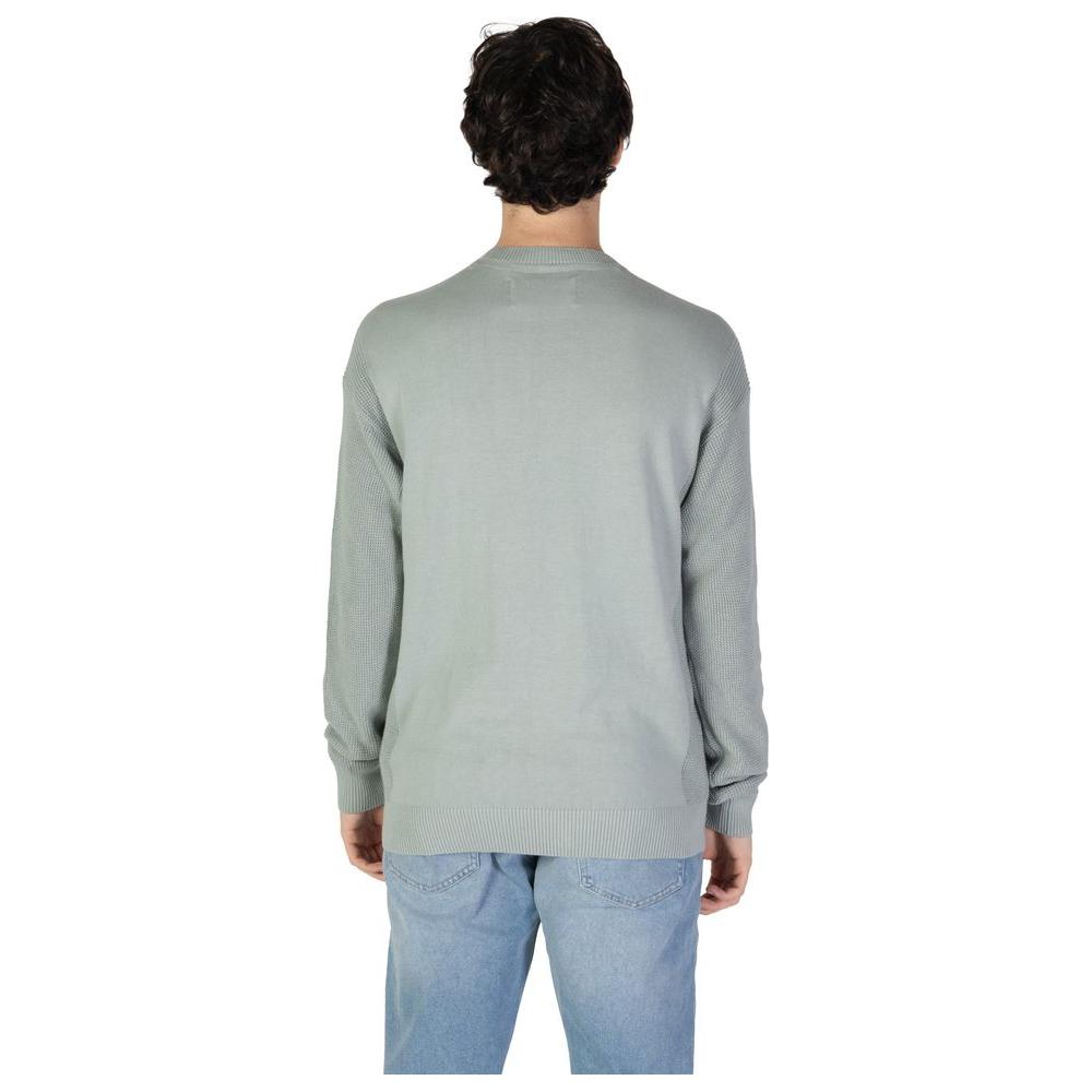 Calvin Klein Jeans Green Cotton Sweater Calvin Klein Jeans Dark Gray