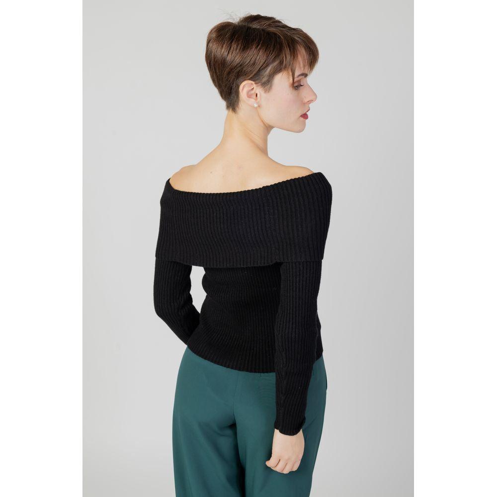 Only Black Viscose Sweater Only Dark Slate Gray