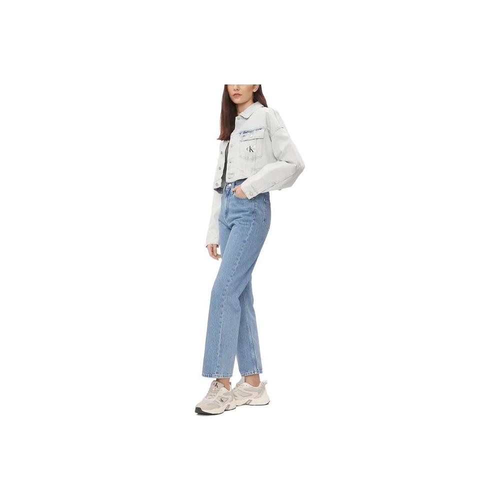 Calvin Klein Jeans Light Blue Cotton Jeans & Pant Calvin Klein Jeans Gray