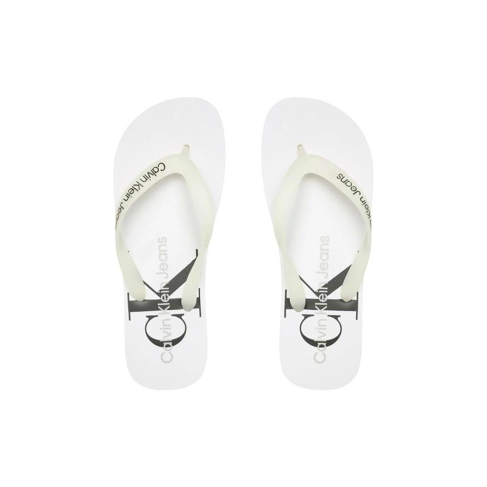 Calvin Klein Jeans White Polyethylene Sandal Calvin Klein Jeans White Smoke