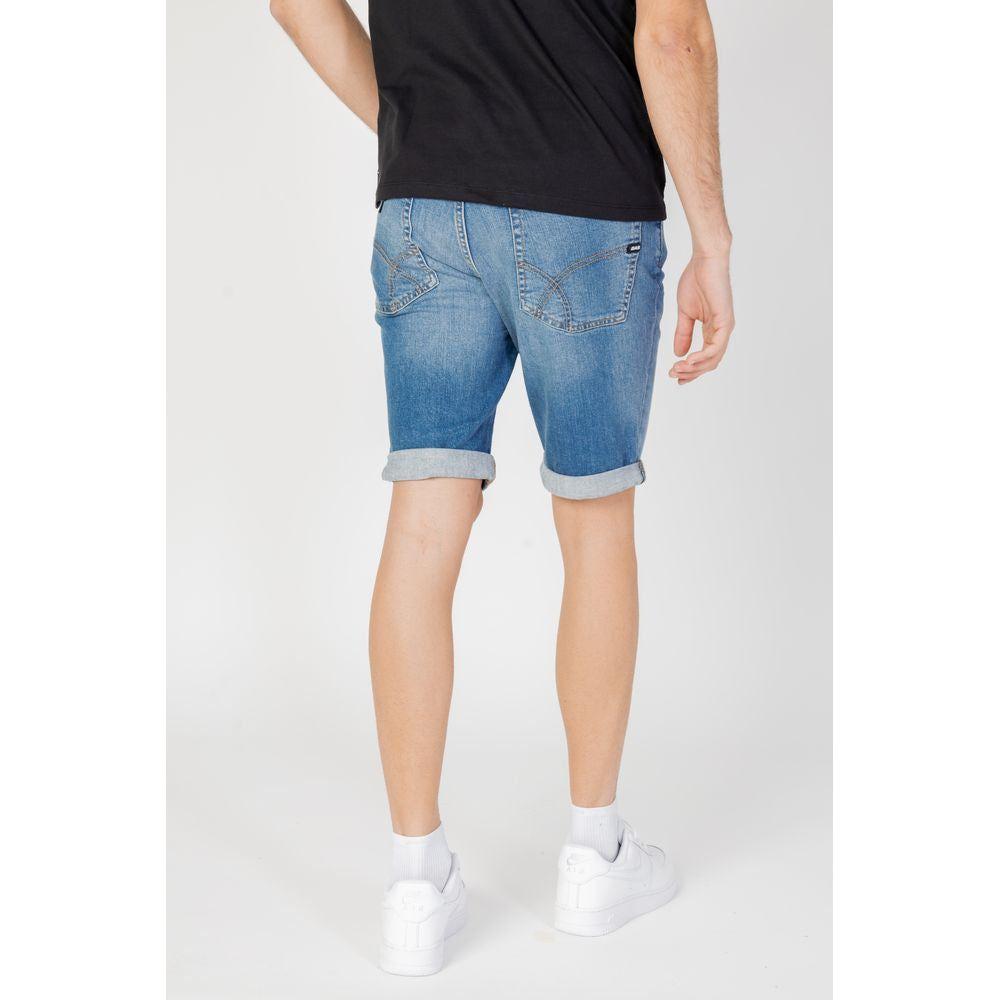 Gas Blue Cotton Short Gas Light Gray