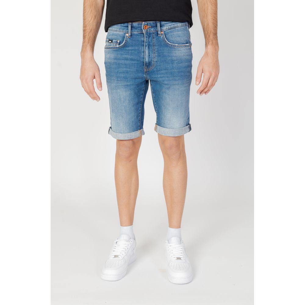 Gas Blue Cotton Short Gas Light Gray