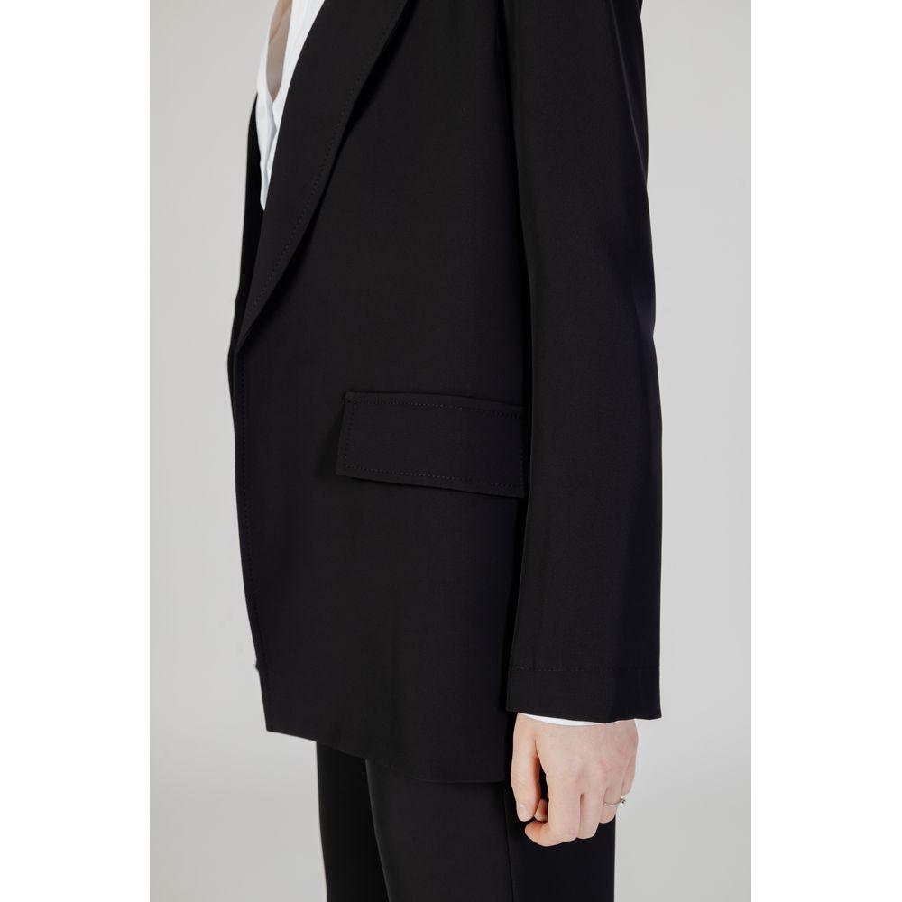 Sandro Ferrone Black Polyester Suits & Blazer Sandro Ferrone Light Gray