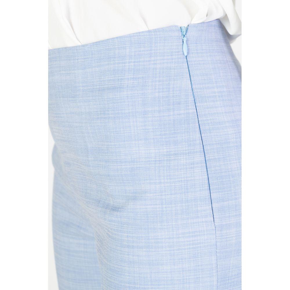 Sandro Ferrone Blue Viscose Jeans & Pant Sandro Ferrone Light Gray