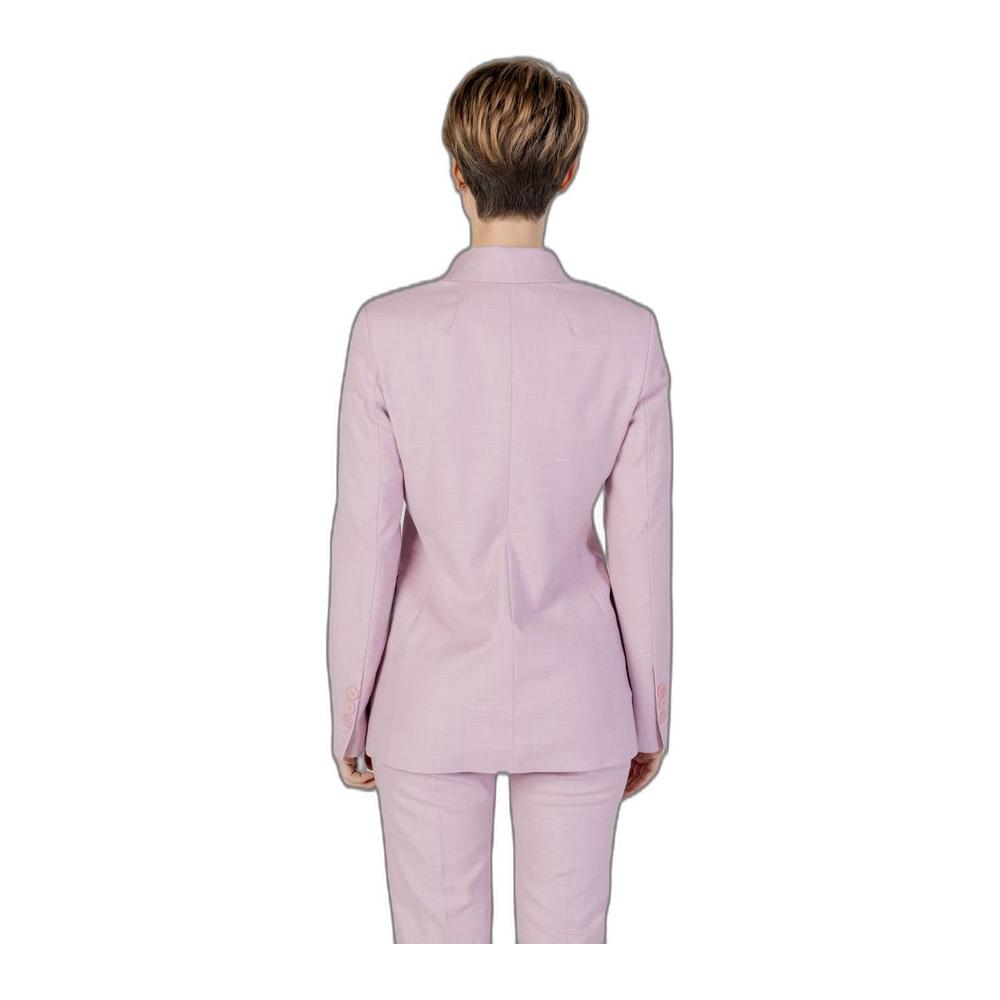 Sandro Ferrone Multicolor Viscose Suits & Blazer Sandro Ferrone Gray