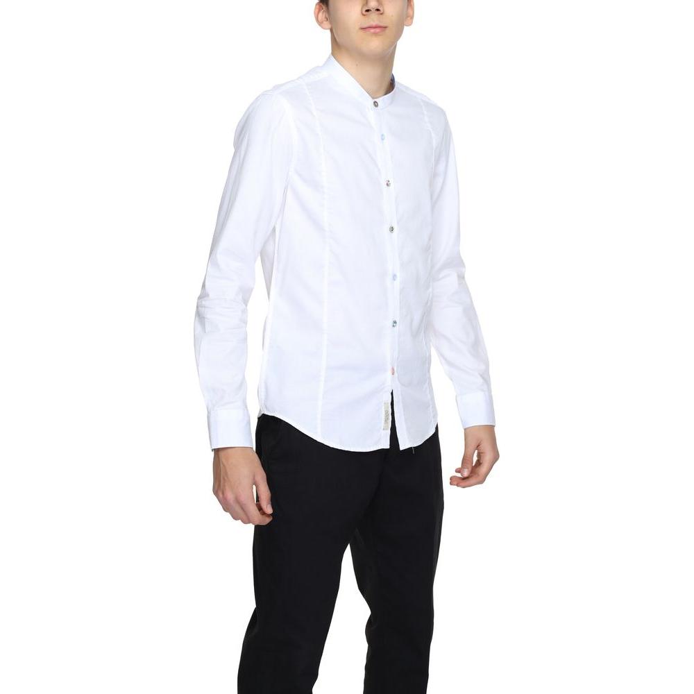 Gianni Lupo White Cotton Shirt Gianni Lupo Lavender