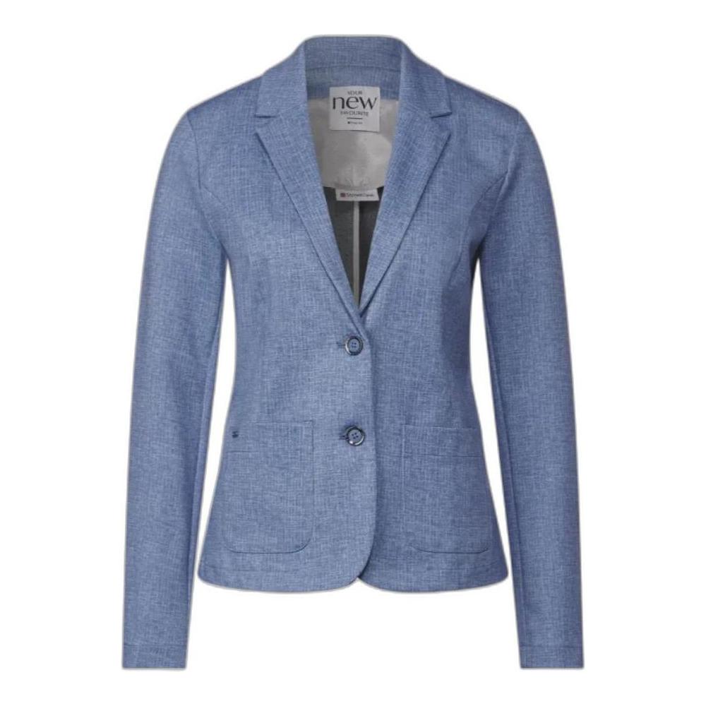 Street One women's blue blazer made of polyester blend, perfect for spring-summer collection. Elegant and stylish jacket for women.