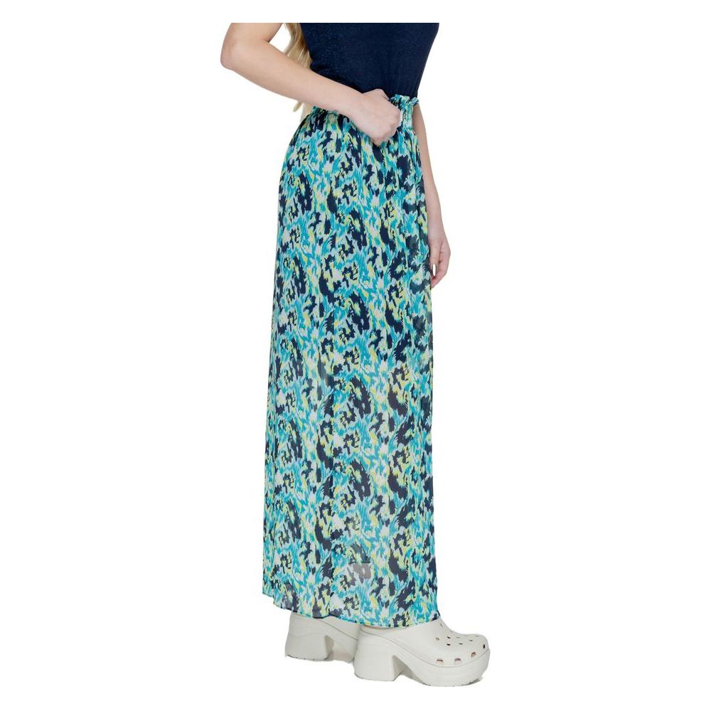 Morgan De Toi Turquoise Polyester Skirt Morgan De Toi Gray