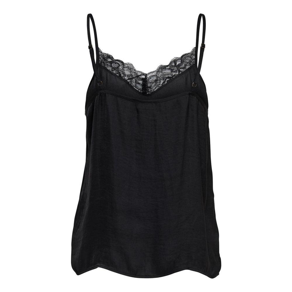 Jacqueline De Yong Black Polyester Tops & T-Shirt Jacqueline De Yong Black