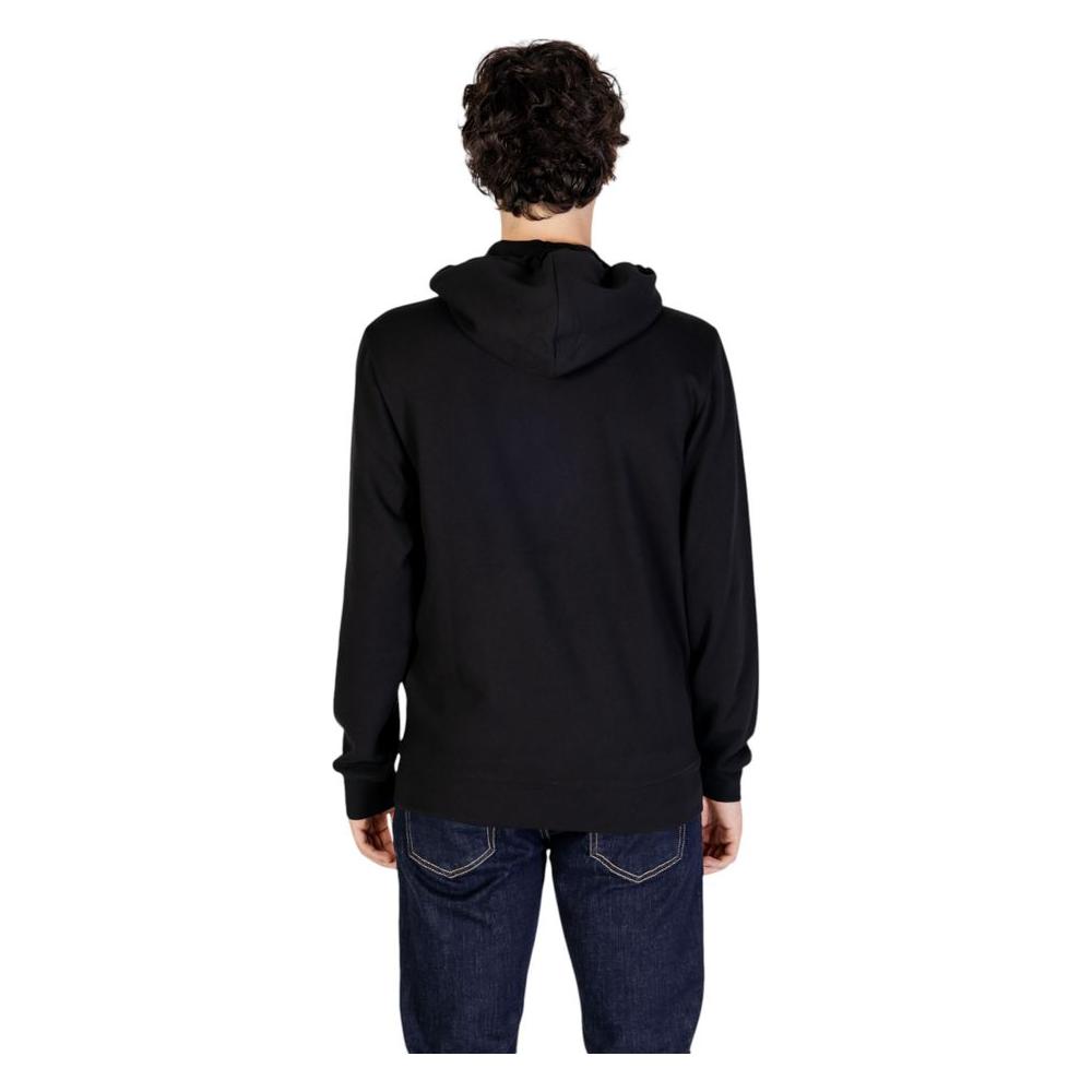 Emporio Armani Underwear Black Polyester Sweater Emporio Armani Underwear Black