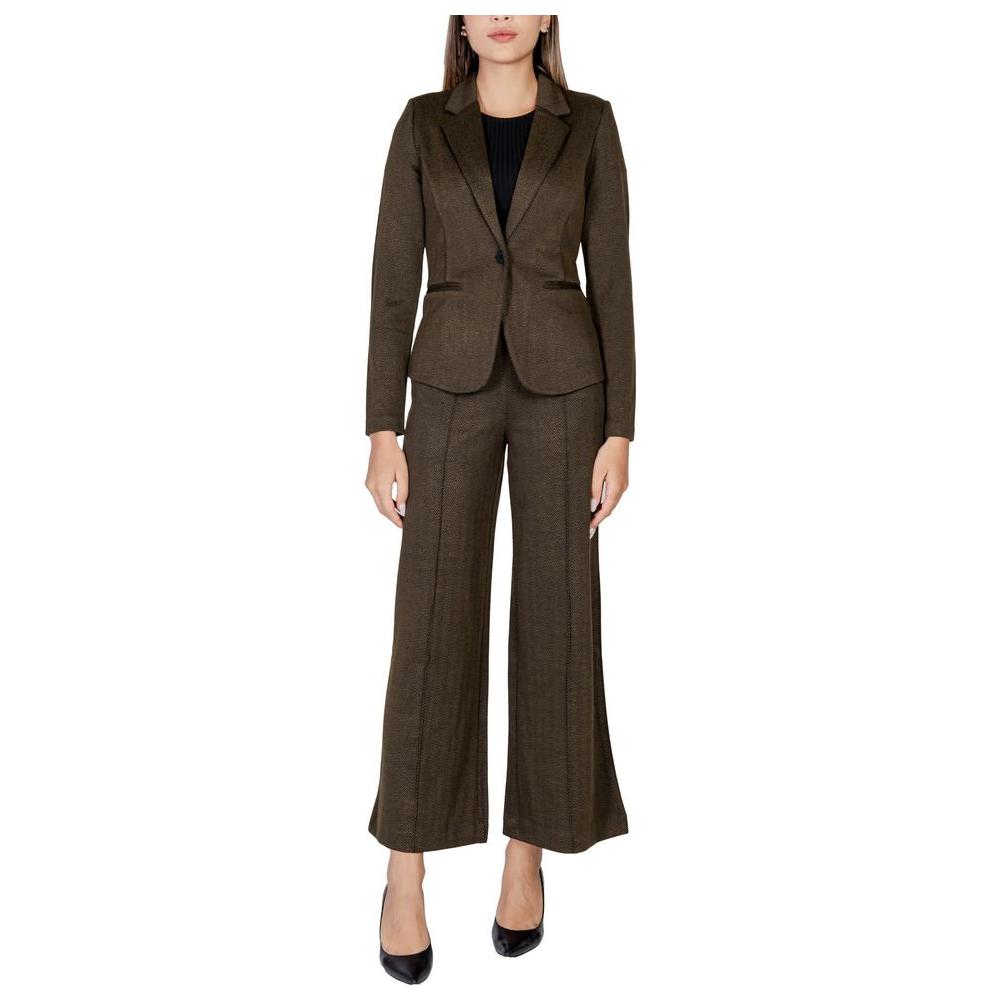 ICHI Green Polyester Suits & Blazer ICHI Dark Slate Gray