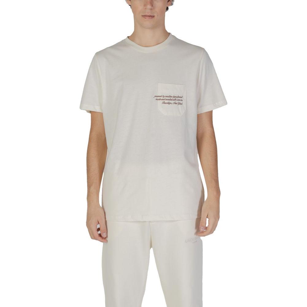 Underclub men's cream cotton T-shirt, part of the Fall/Winter collection, 100% cotton, comfortable casual wear.