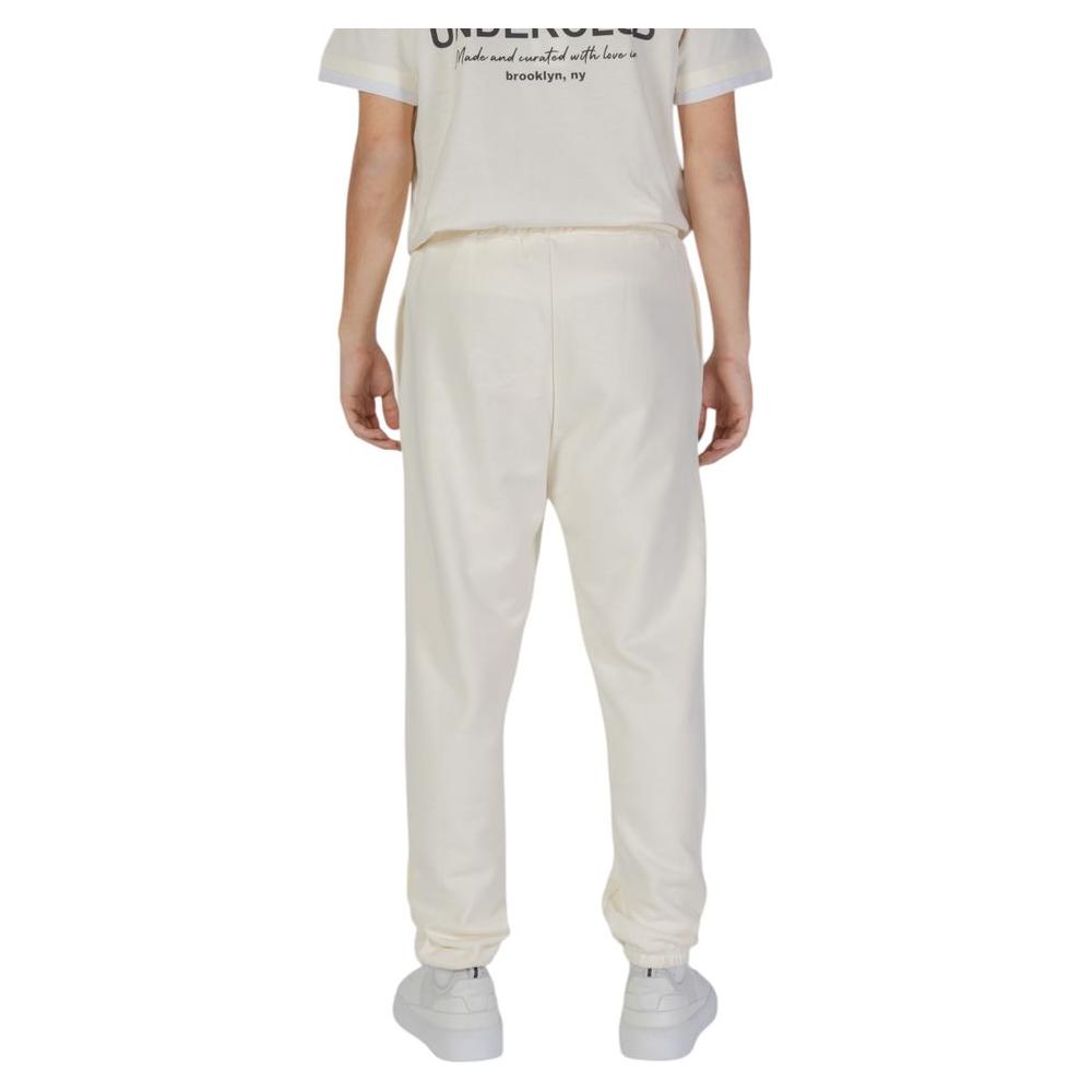 Underclub Cream Cotton Jeans & Pant Underclub Light Gray