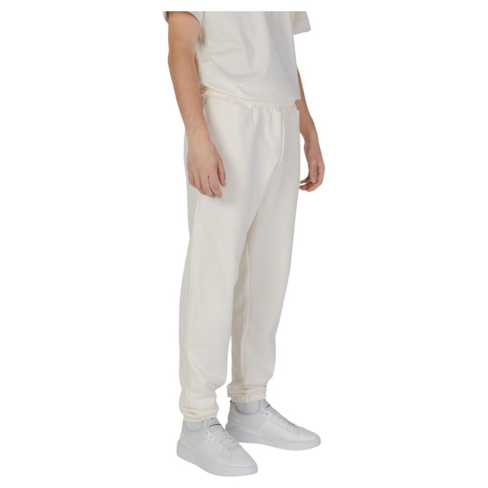 Underclub Cream Cotton Jeans & Pant Underclub Light Gray