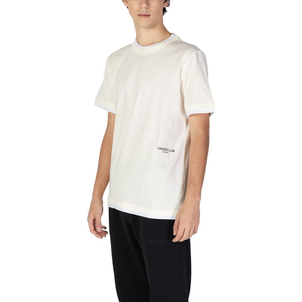 Underclub cream cotton men's t-shirt, part of the Fall/Winter collection, made from 100% cotton, perfect for casual and stylish wear.