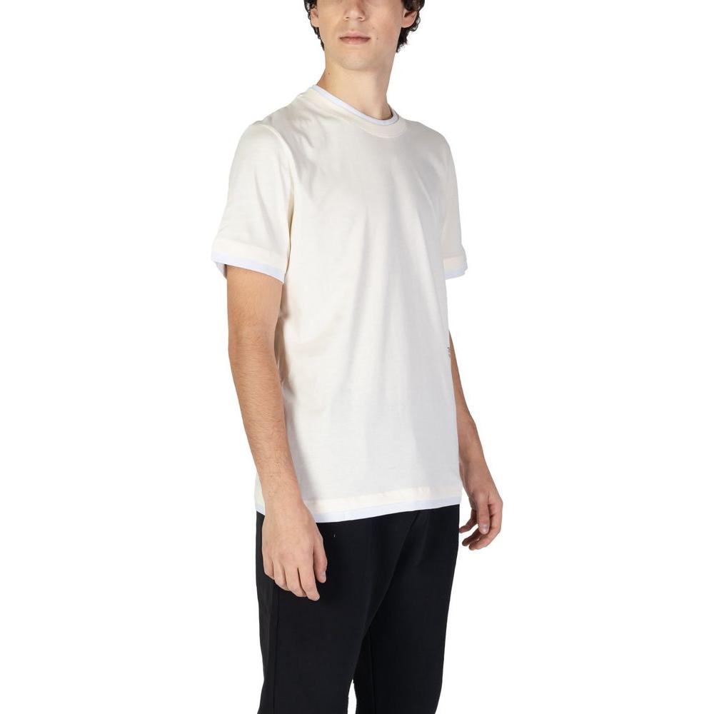 Underclub cream cotton t-shirt for men, part of fall/winter collection, made of 100% cotton, featuring a casual and comfortable fit.