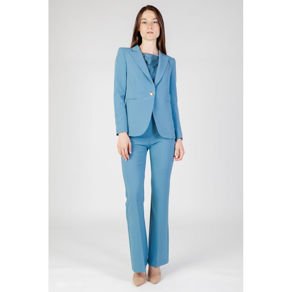 Rinascimento Turquoise Polyester Suits & Blazer Rinascimento Light Gray