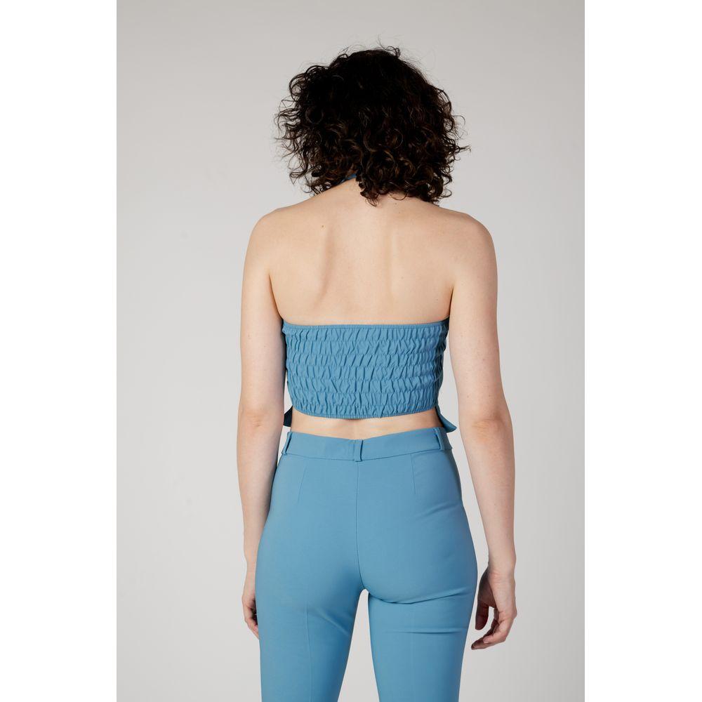 Rinascimento Turquoise Polyester Tops & T-Shirt Rinascimento Gray