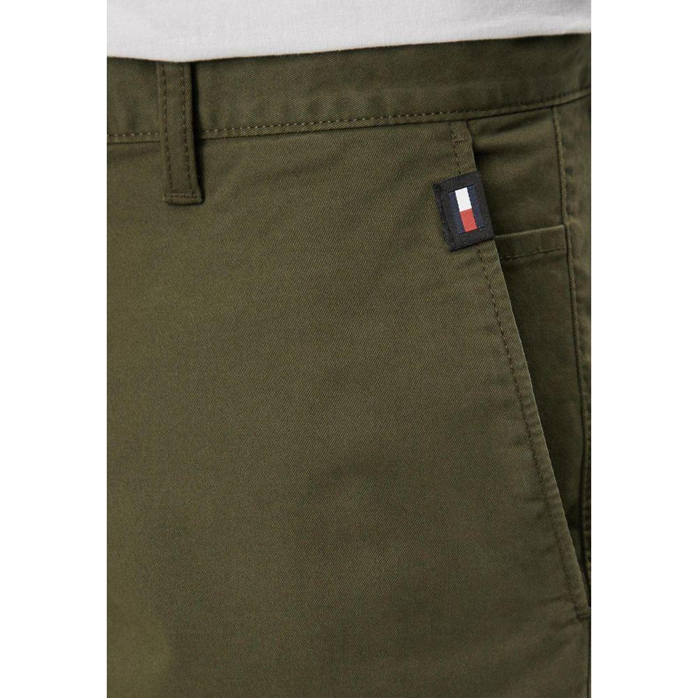 Tommy Hilfiger Jeans Green Organic Cotton Short Tommy Hilfiger Jeans Dark Olive Green