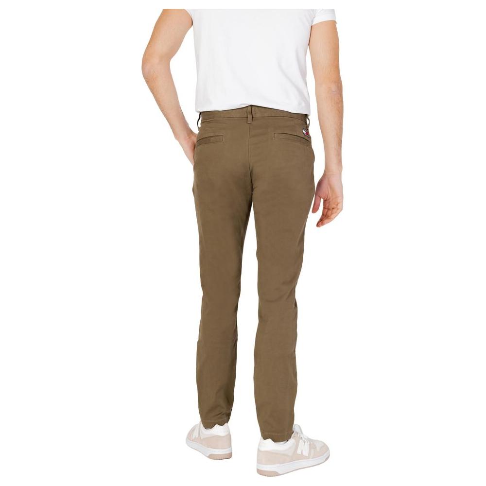 Tommy Hilfiger Jeans Green Organic Cotton Jeans & Pant Tommy Hilfiger Jeans Dim Gray