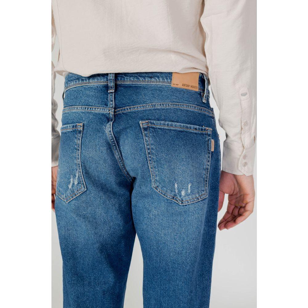 Antony Morato Blue Cotton Jeans & Pant Antony Morato Dark Slate Blue